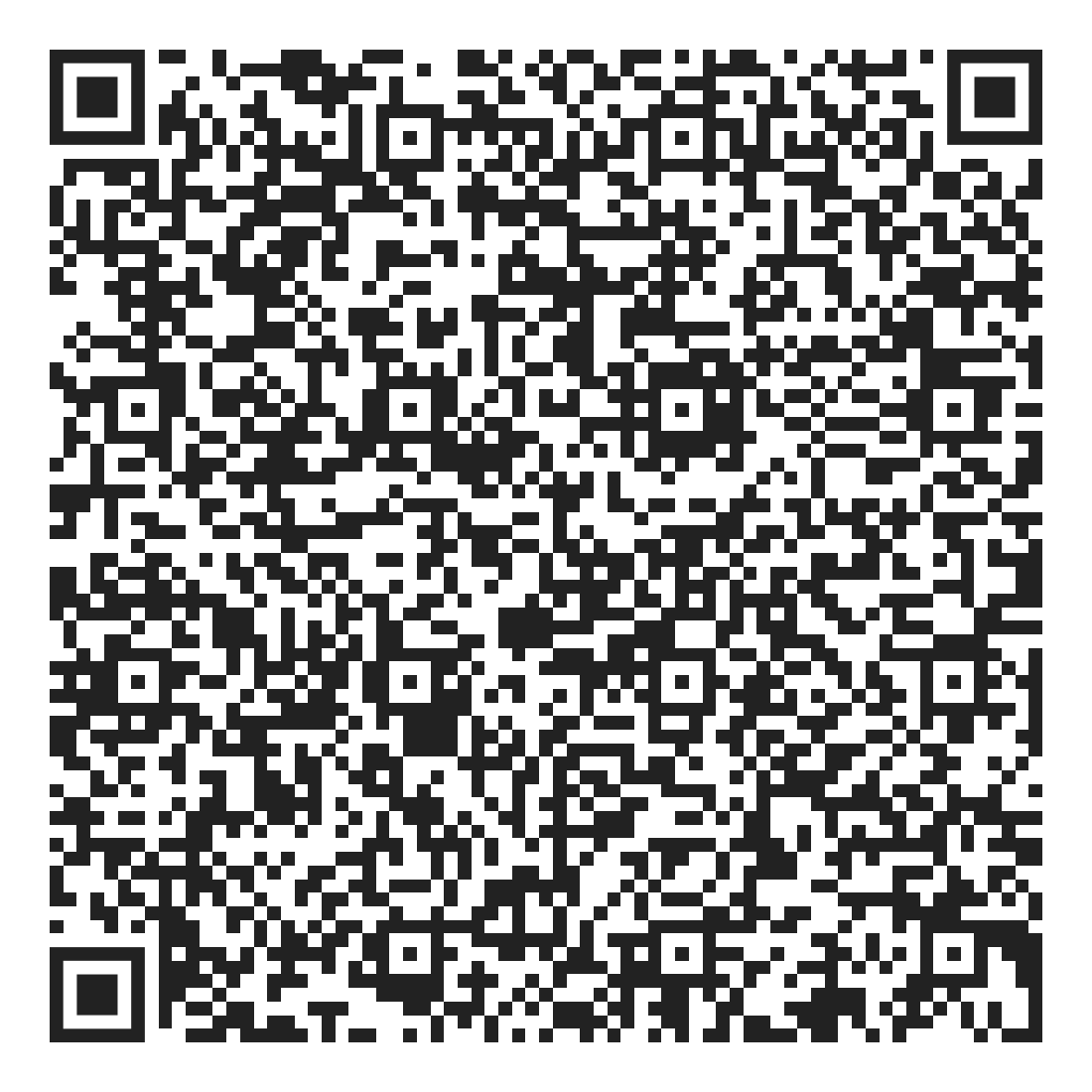 A black and white QR code.