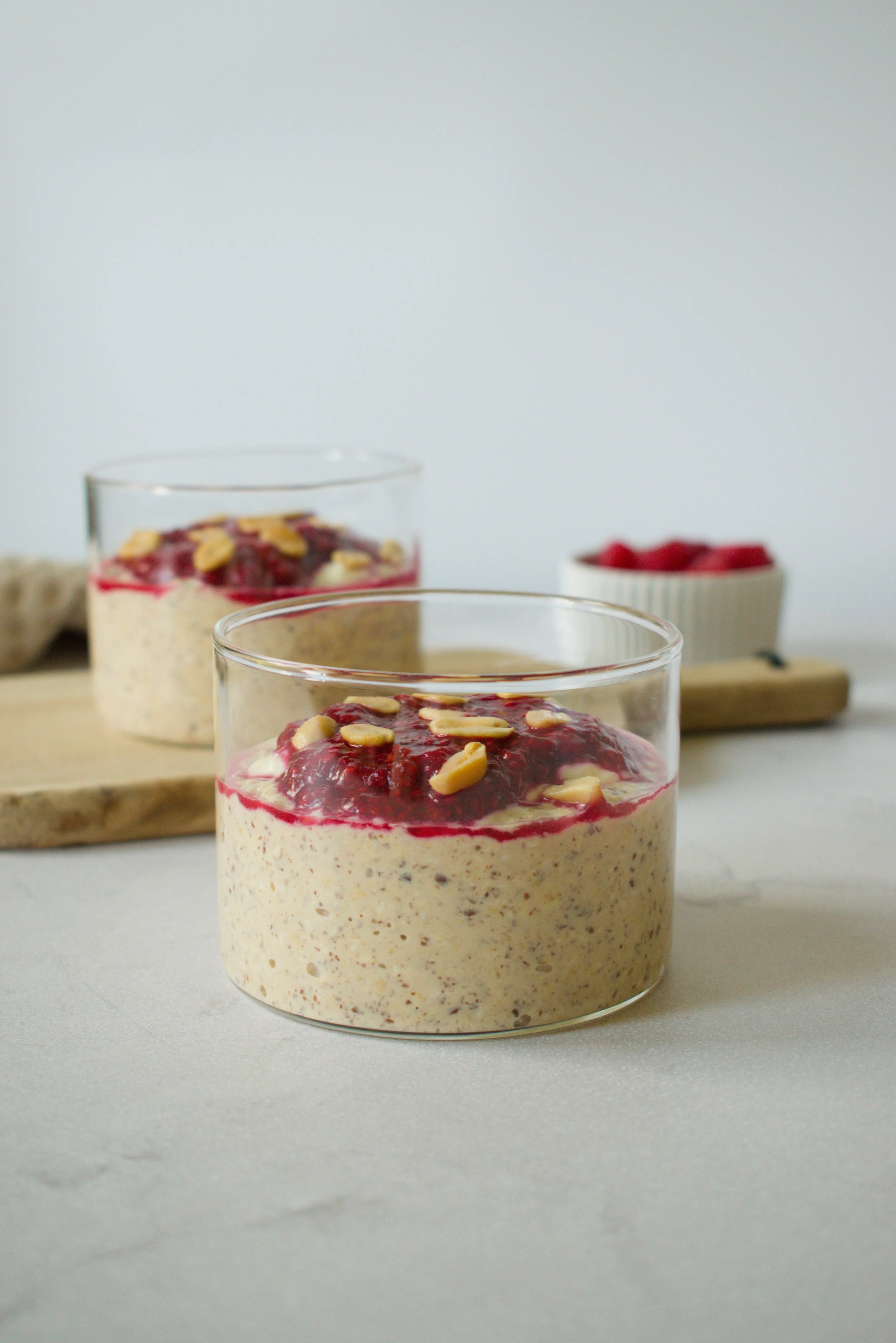 Peanut Butter Jam Overnight Oats