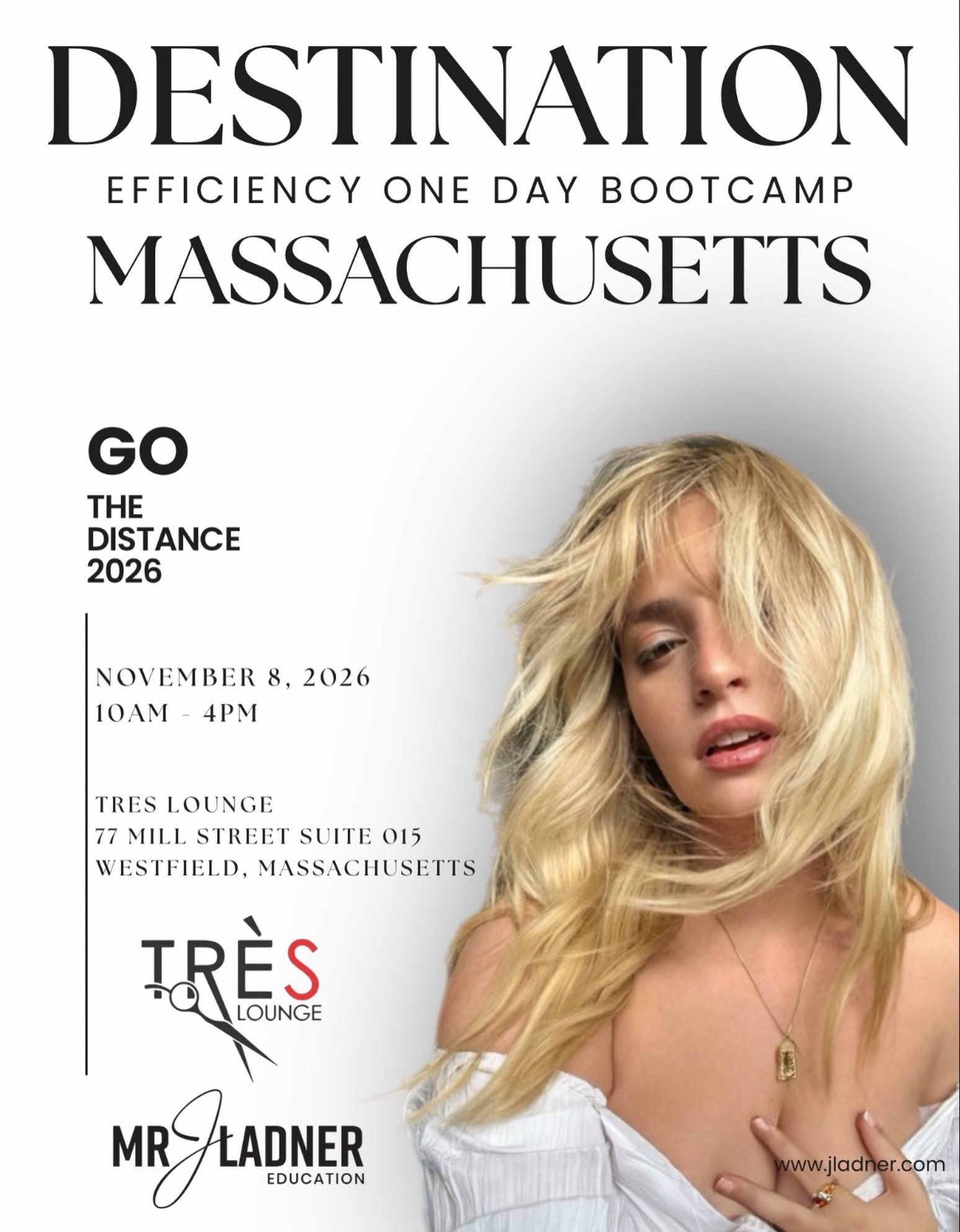 🔥 WE&rsquo;RE BRINGING J LADNER TO TR&Egrave;S LOUNGE.. and we want YOU to join us!! 🔥

We are SO excited to host DESTINATION EFFICIENCY, a one-day hands-on color bootcamp with J Ladner!

This isn&rsquo;t just a watch-and-learn class. You&rsquo;ll 