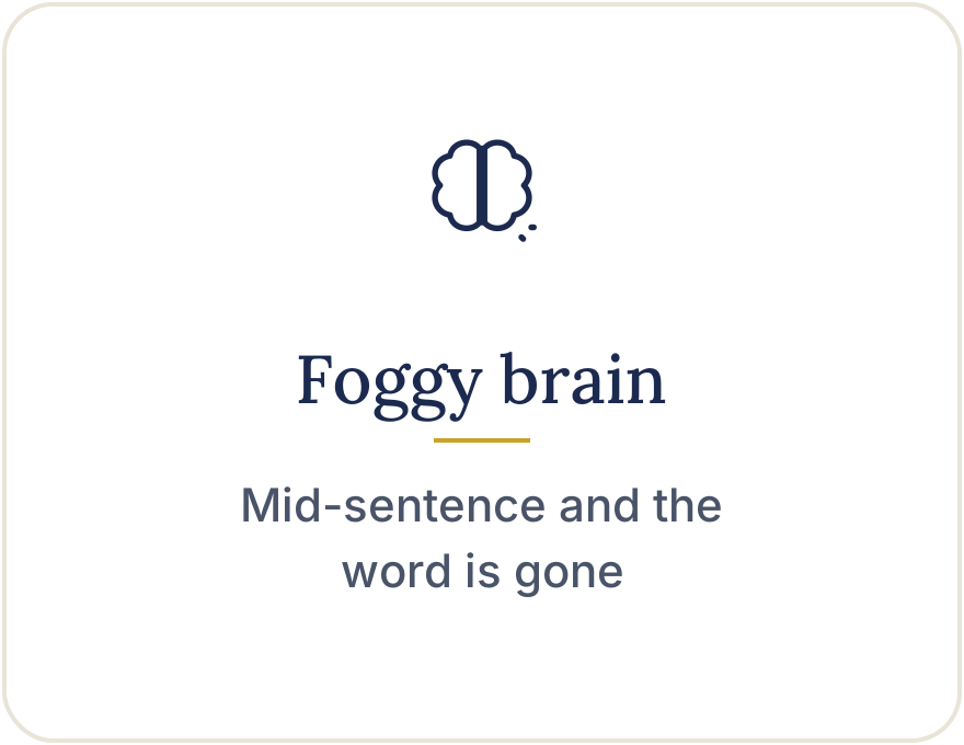 Foggy brain: mid-sentence and the word is gone
