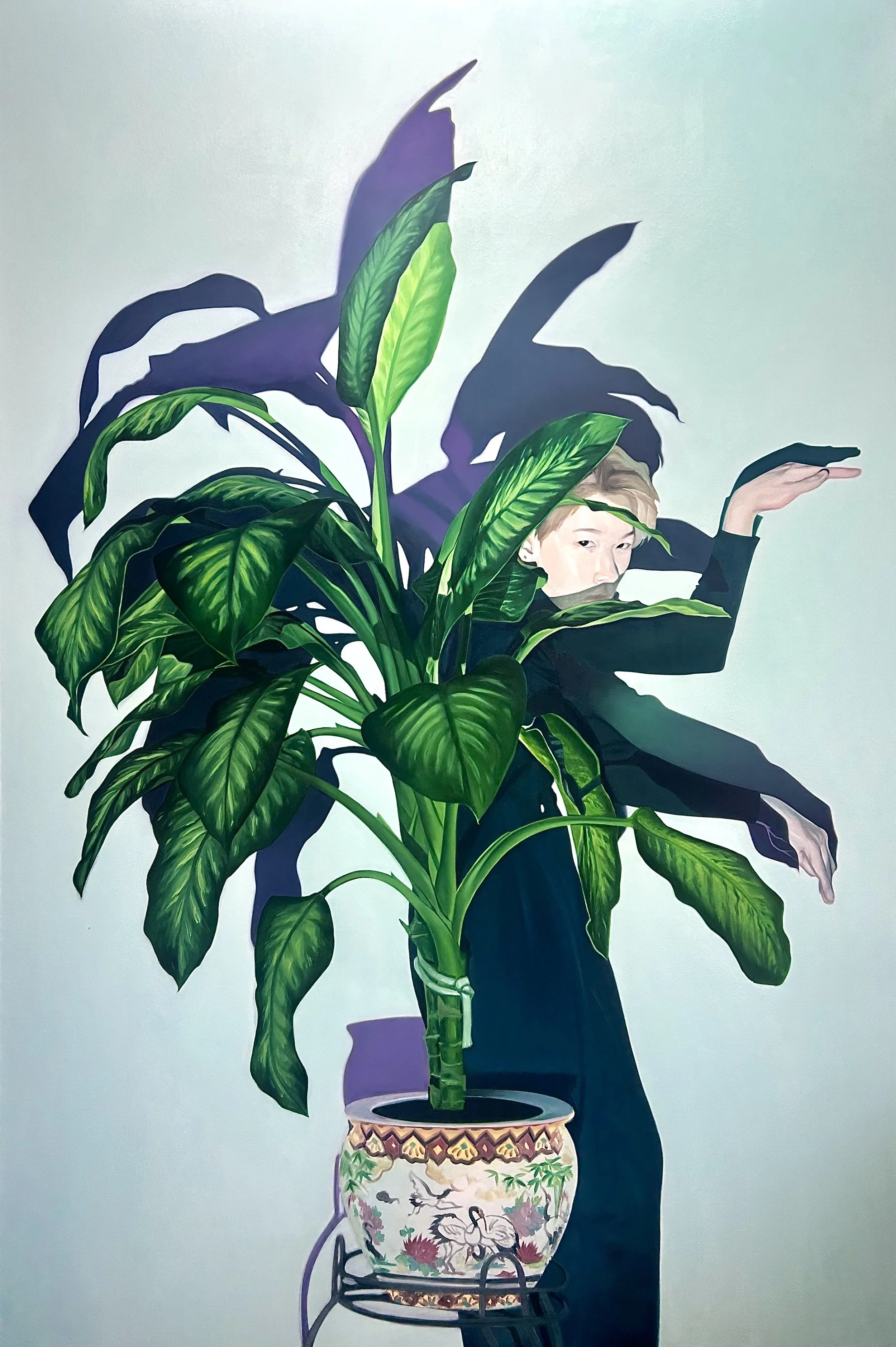 Dumb Cane
  
Oil on Canvas, 48 x 72," 2023