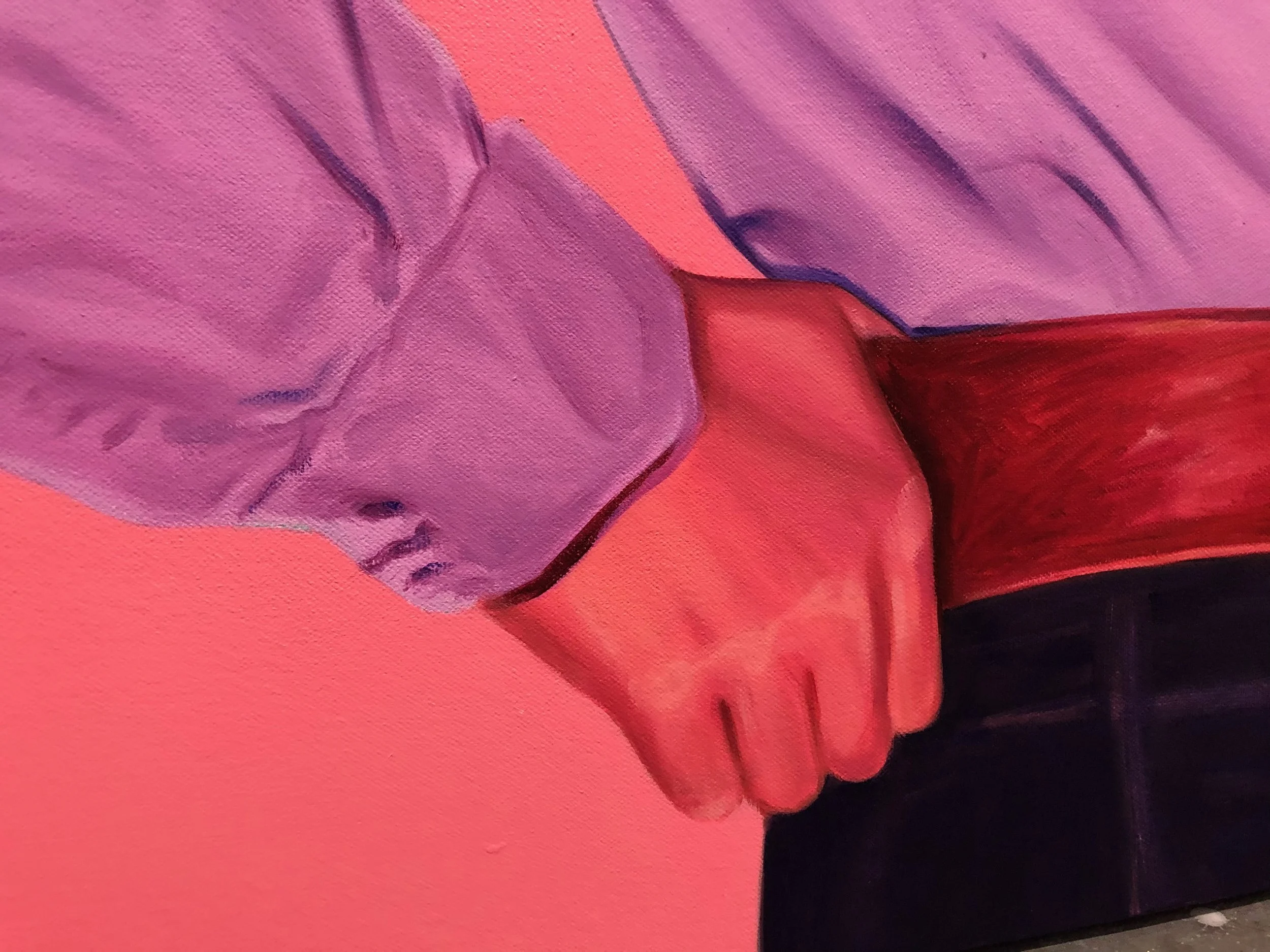 Marlboro Mondays (detail)
  
Oil on Canvas, 40 x 50," 2021
