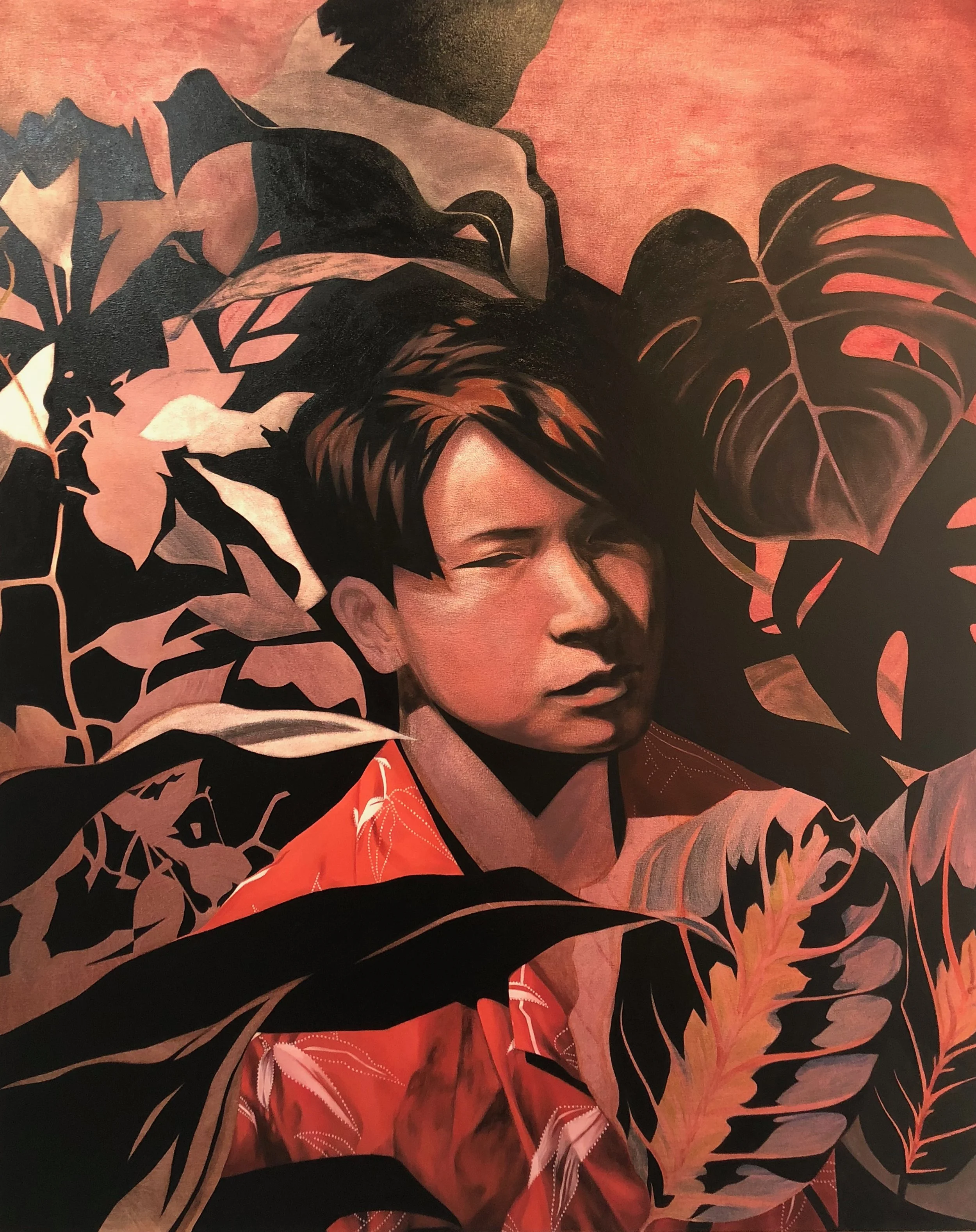 Blood Moon
  
Oil on Canvas, 40 x 50," 2019