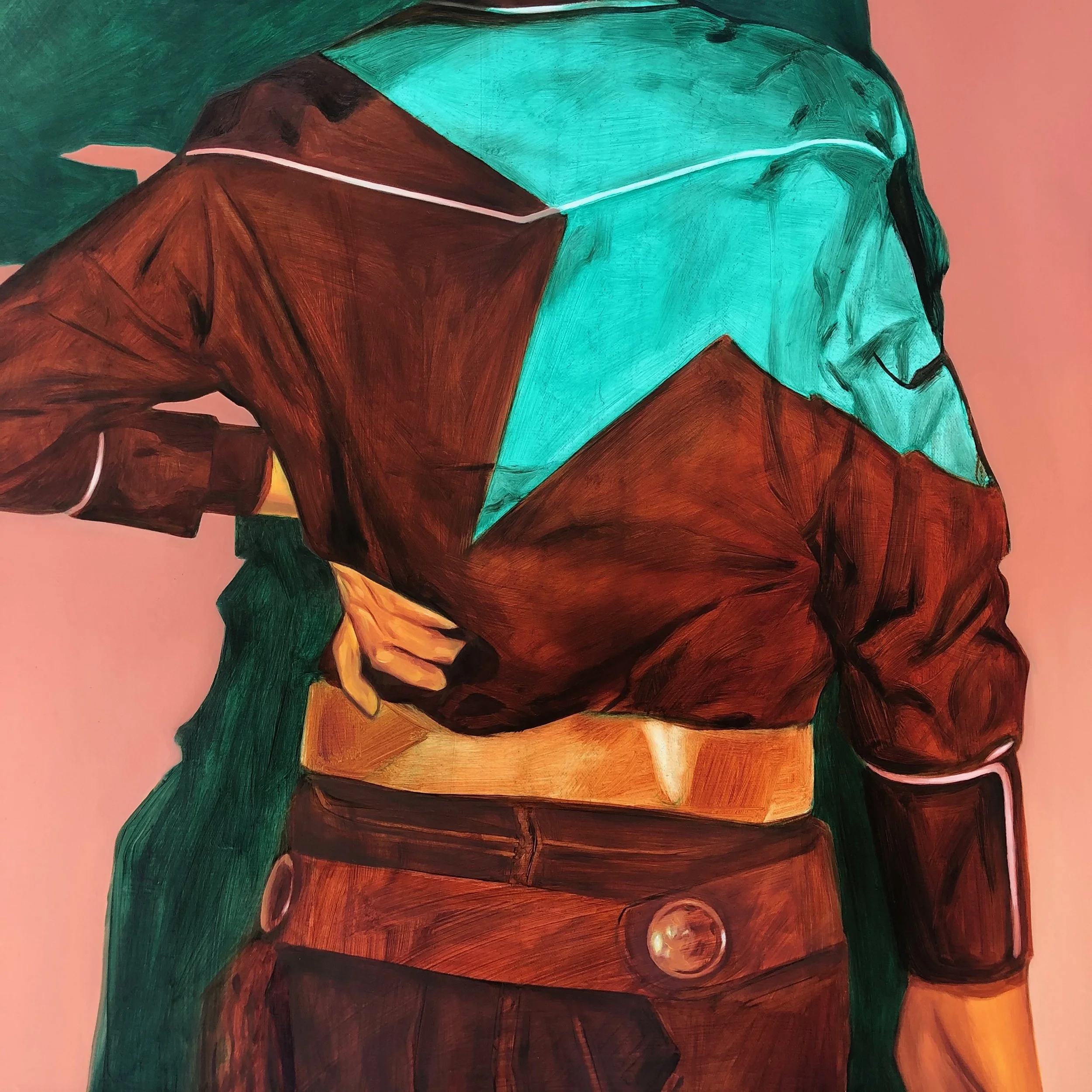 Lone Star Ranger (detail)
  
Oil on Canvas, 24.25 x 36," 2021