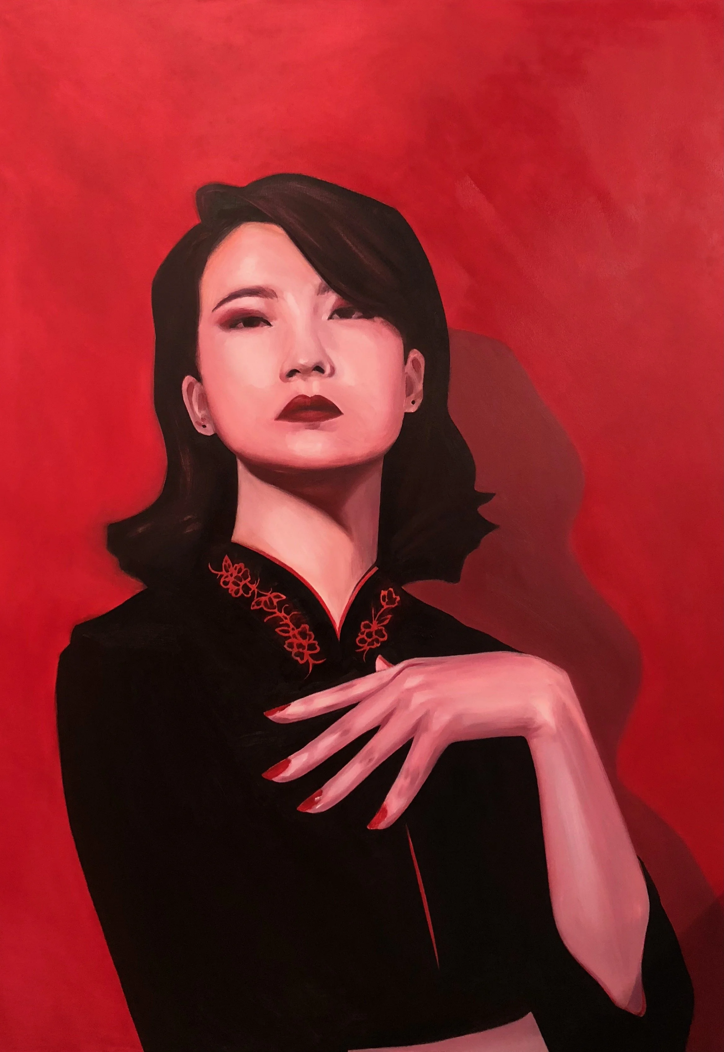 Faye 
  
Oil on Canvas, 30 x 42," 2019
