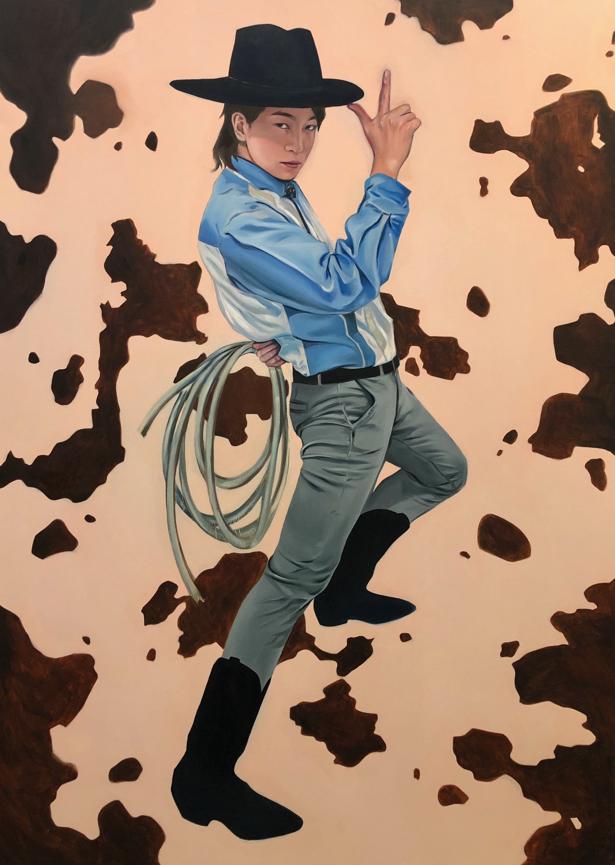 The Hồ Down
 
Oil on Canvas, 50 x 70,” 2019
