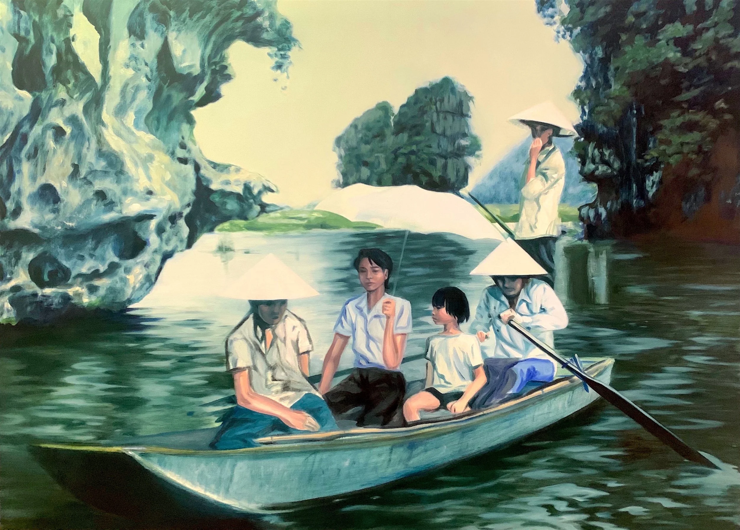 Returning
  
Oil on Canvas, 42 x 36," 2020