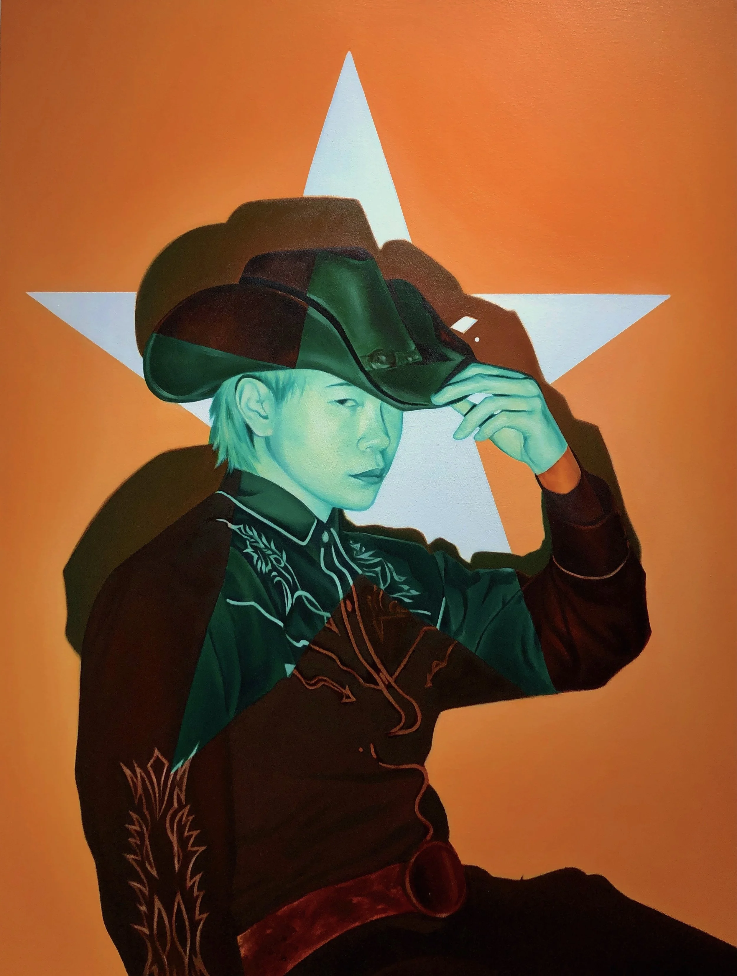No Country for Old Milo
  
Oil on Canvas, 27 x 36," 2022