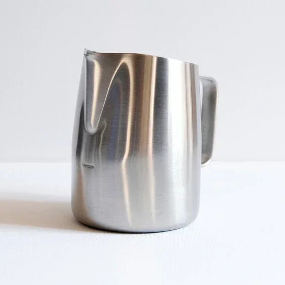Slow+Pour+22oz+WPM+Brushed+Steel+Wide+Spout+Latte+Art+Pitcher+side.webp (Copy)
