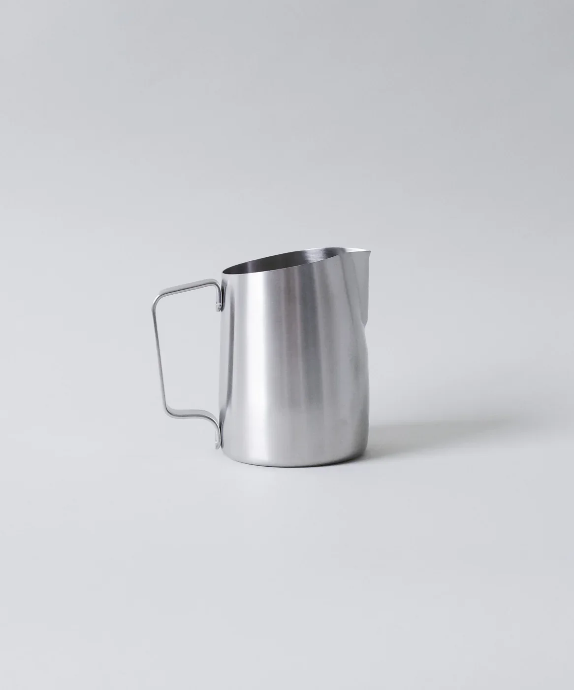Slow Pour 15oz WPM Brushed Steel Round Spout Latte Art Pitcher