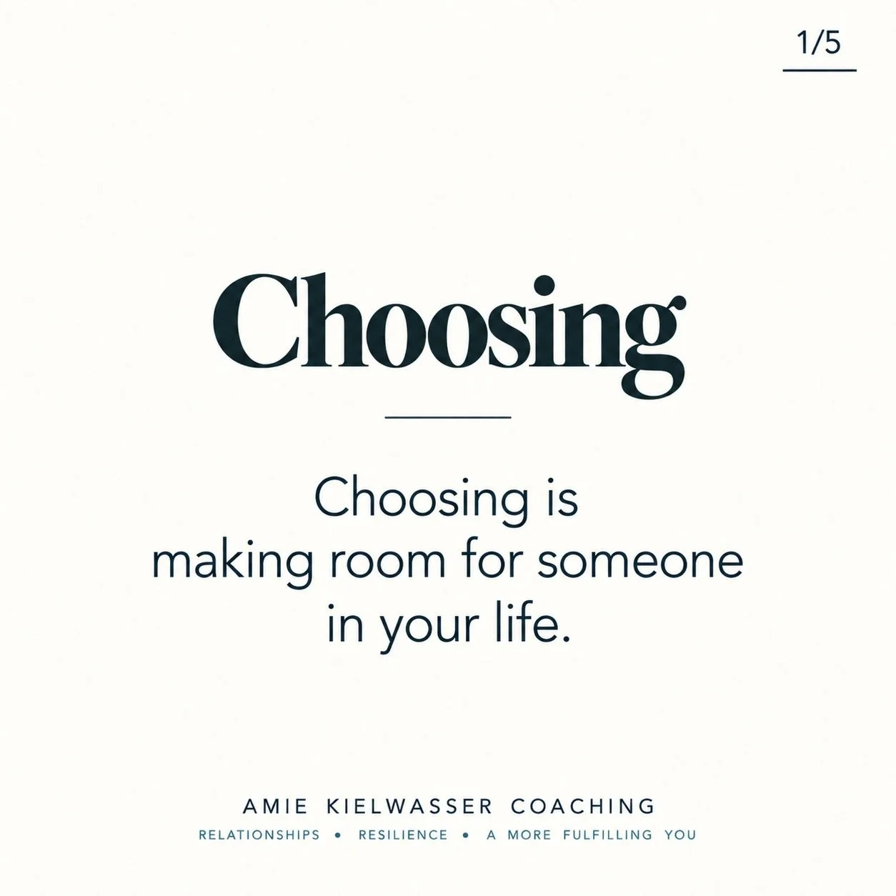 We talk a lot about choosing our people.

Choose wisely.
Show up.
Make the effort.
Make room.
Love people well.

And yes. All of that matters.

But there&rsquo;s another side of relationship that matters just as much: being chosen.

Because we can ch