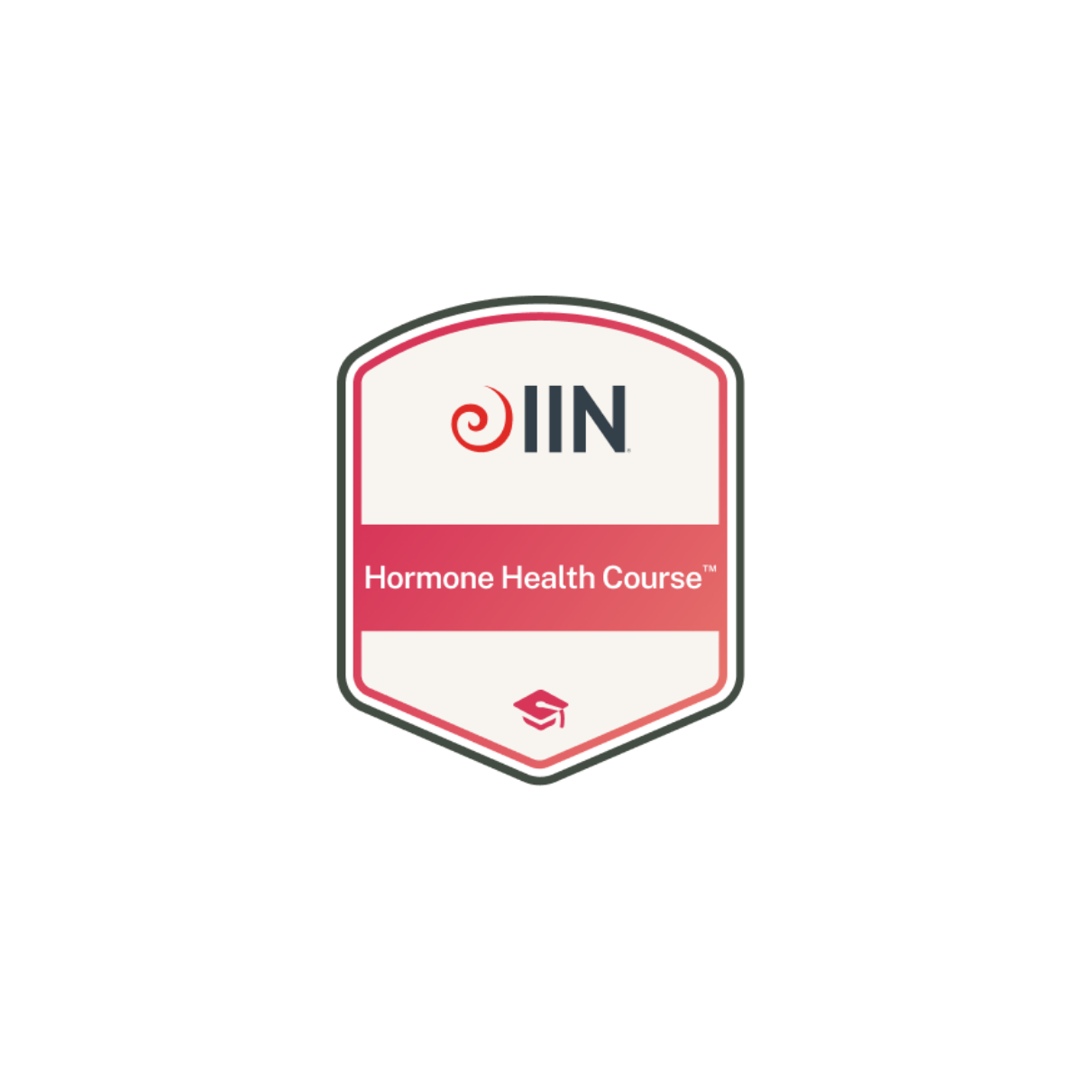 Thumbnail of a visual for the IIN Hormone Health Course, featuring the IIN logo and a pink and white color scheme.