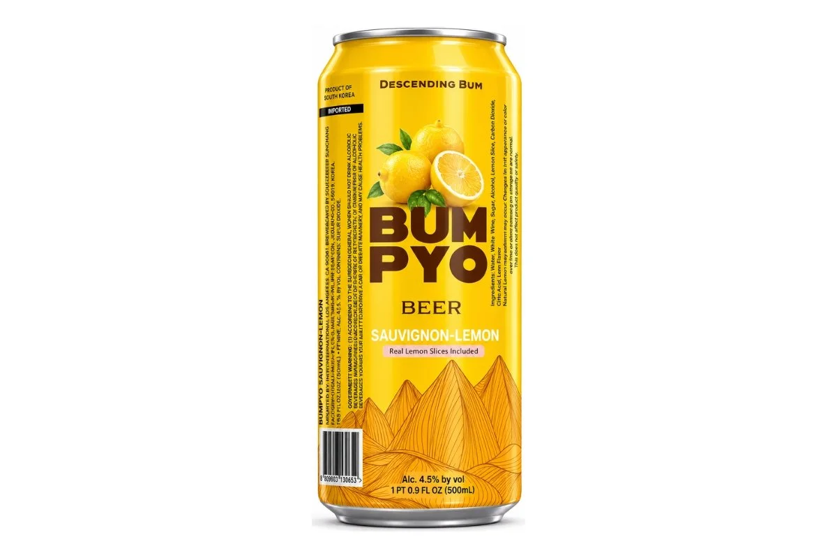 Bumpyo Sauvignon-Lemon is a crisp Korean highball cocktail made with Sauvignon white wine and a real lemon slice inside. At 4.5% ABV and offered in a 500ML can, it’s sparkling, refreshing, and effortlessly modern.