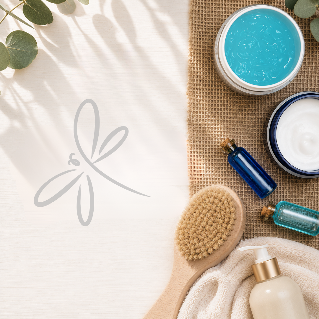 Smooth, healthy skin supported by hydration, exfoliation, and regular skincare maintenance.