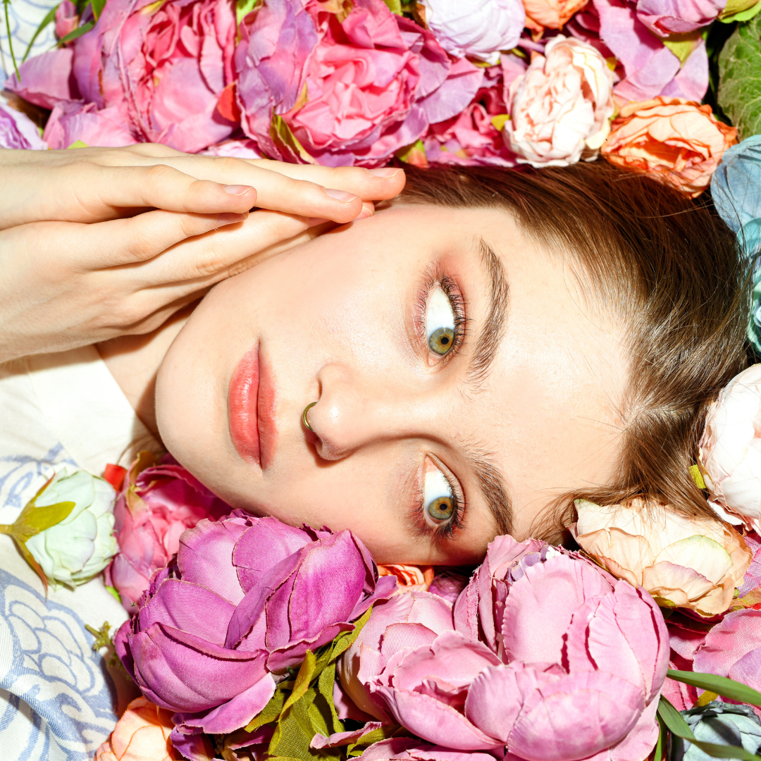 Spring skincare products arranged for a seasonal skin refresh and healthy glow.