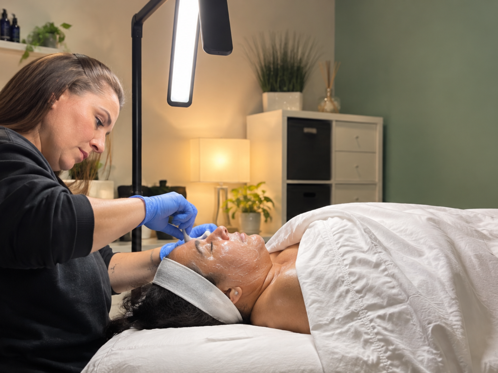 Customized facial treatment at DK Spa in Lynnwood, Washington