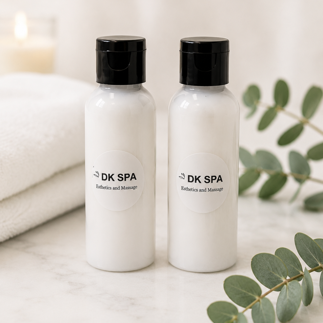Moisturizing body lotion available at DK Spa in Lynnwood.