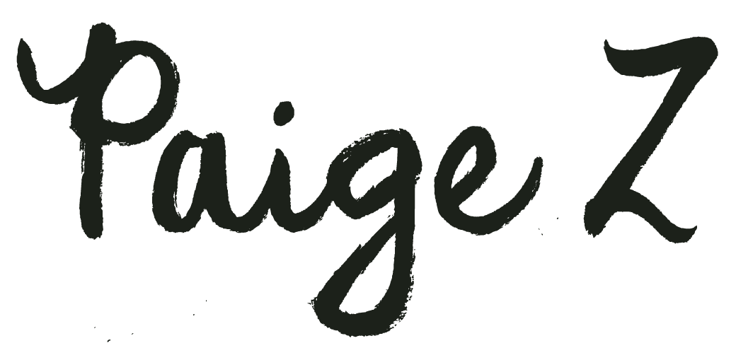 Handwritten text reads 'Page Z' in black ink on a white background.