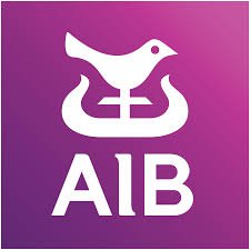 A logo featuring a white bird above the letters 'AIB' on a purple background.