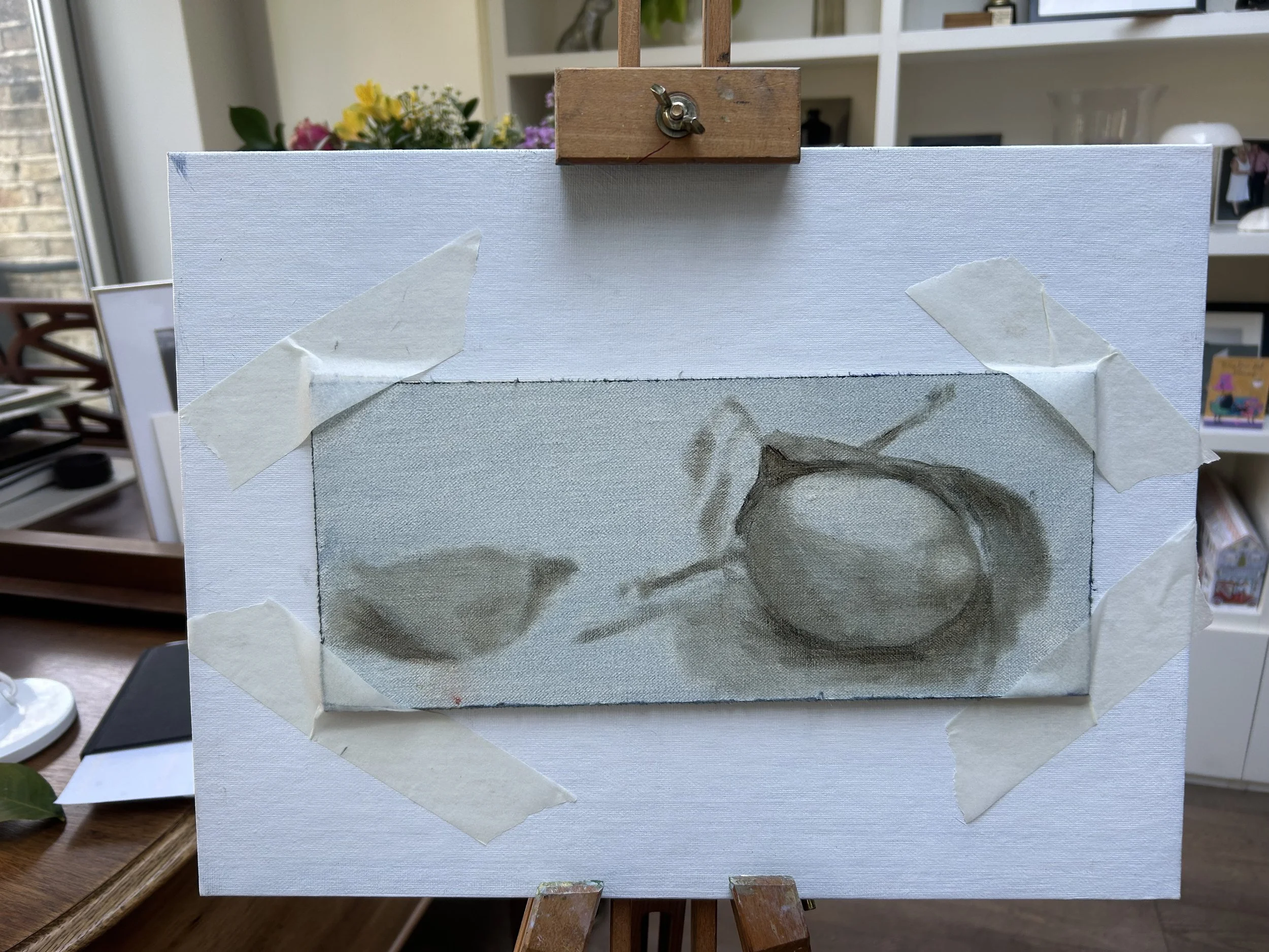 Lemon and Leaves underpainting.jpeg