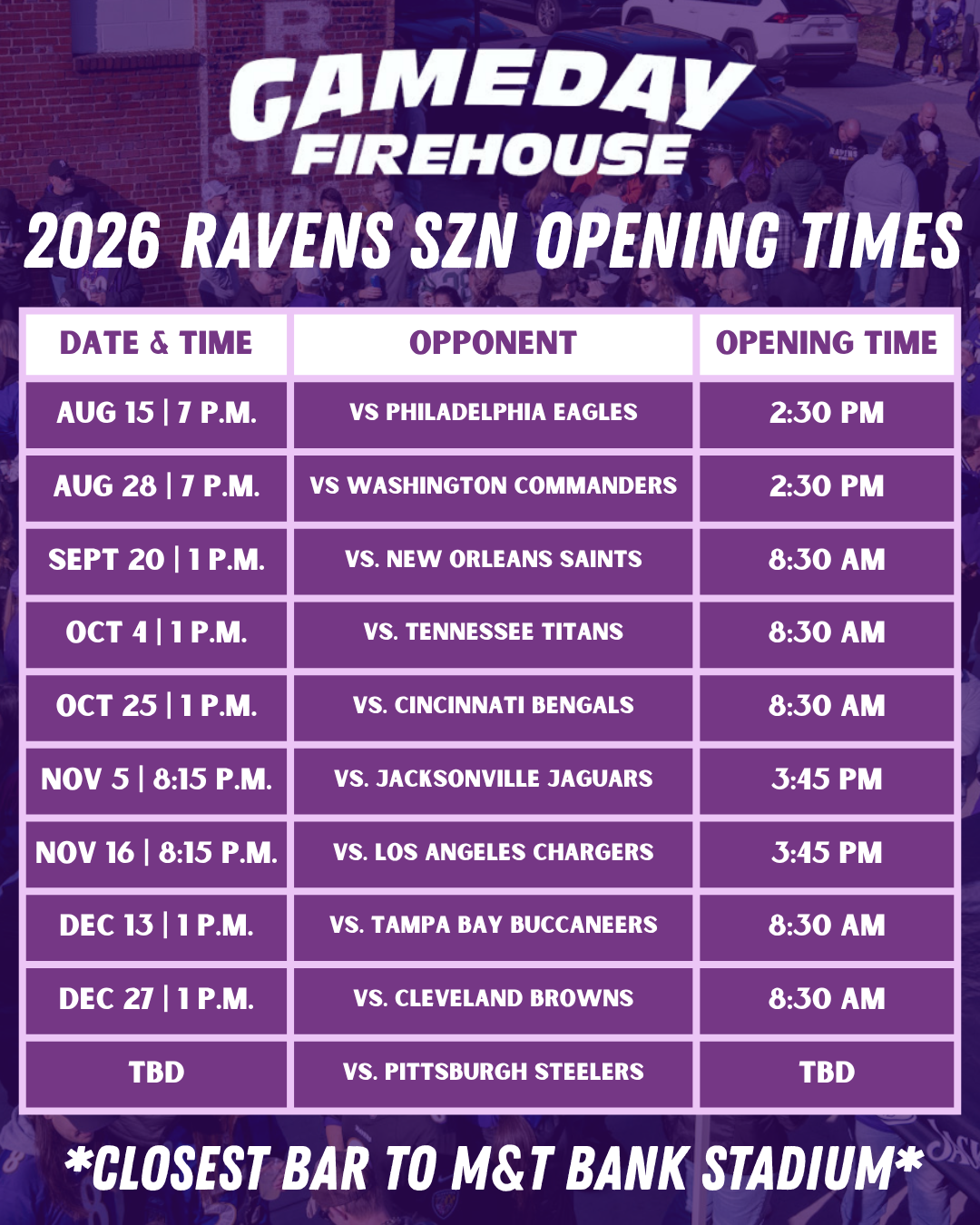 Gameday Firehouse