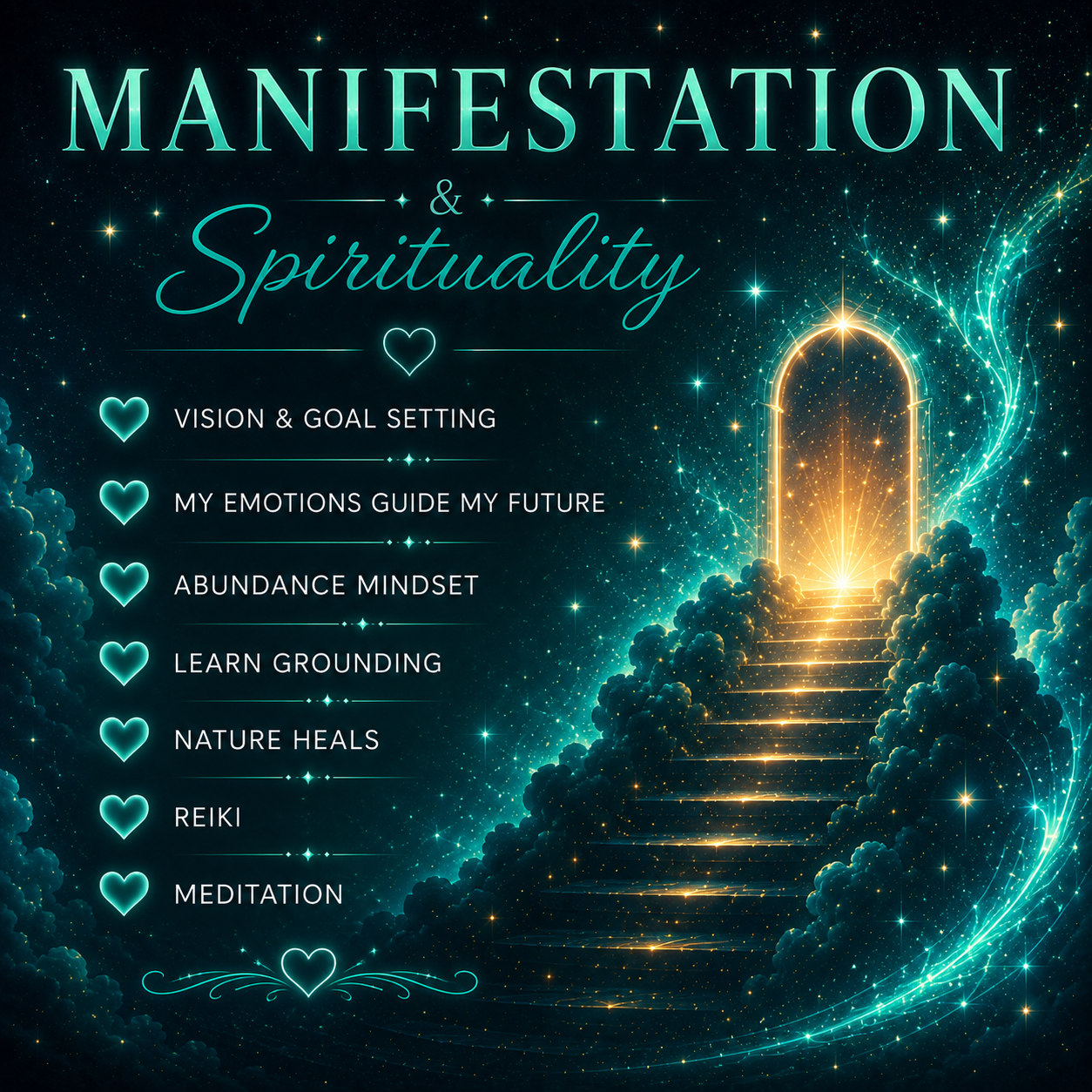 Manifestation and Spiritual Alignment coaching with Maritza, helping individuals strengthen intuition, align with their purpose, develop an abundance mindset, and create meaningful personal growth.