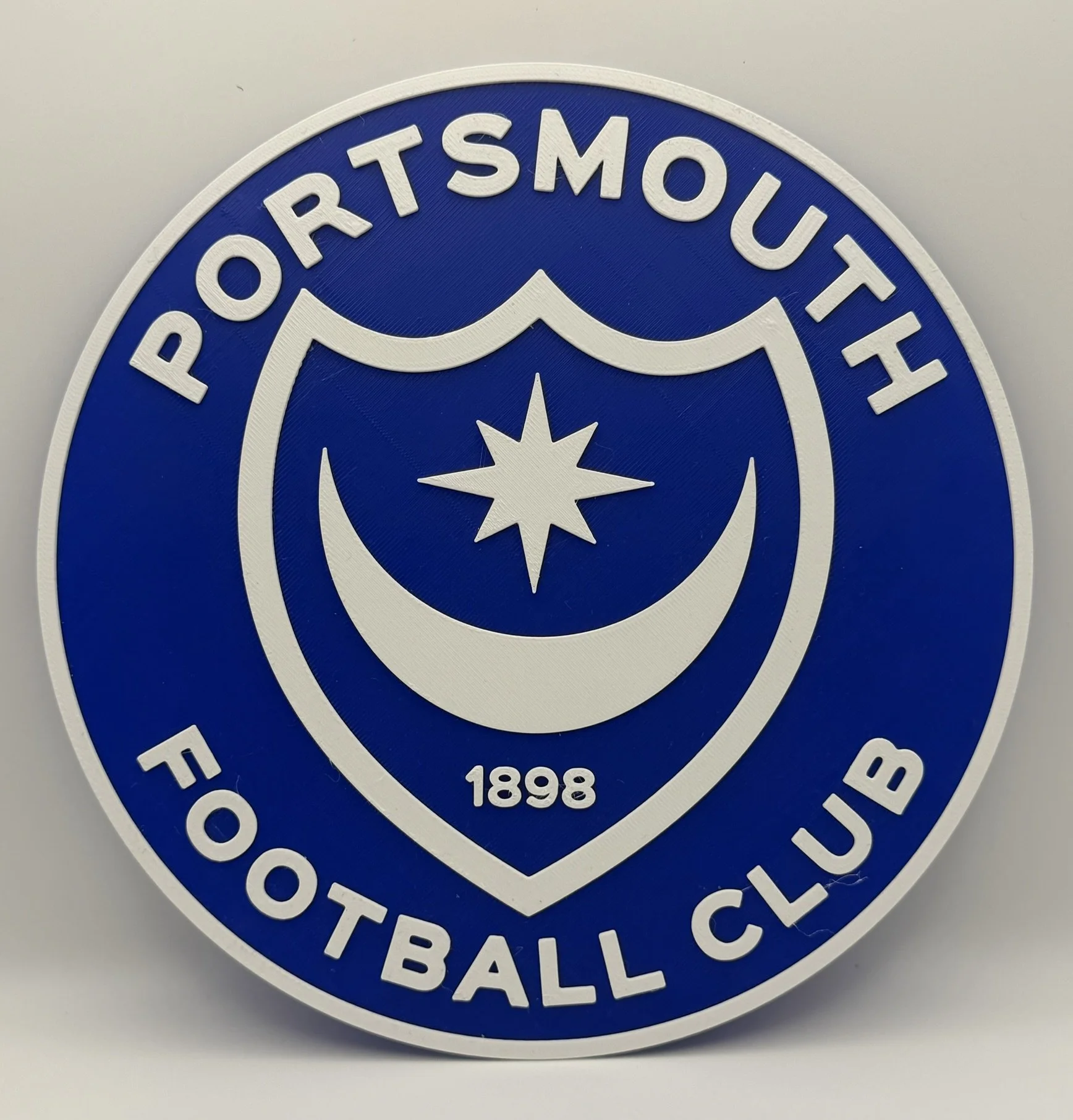 3D Printed Football Club Plaque | Fan Display Piece
