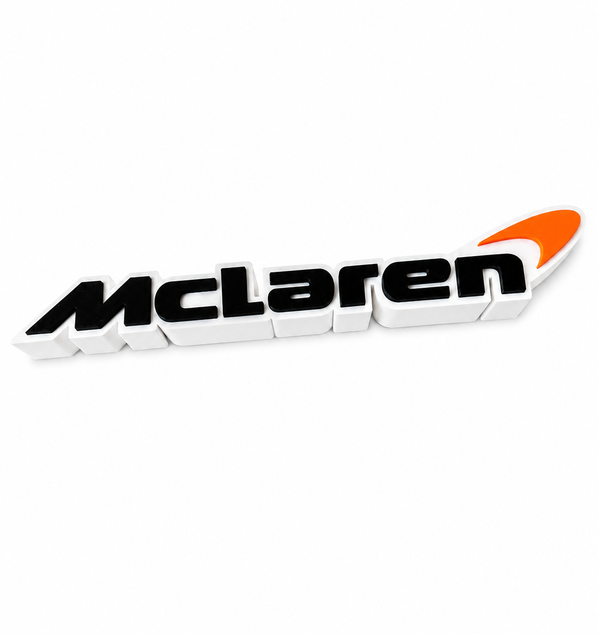 3D Printed McLaren Inspired Wall Logo | Racing Team Garage Sign | Motorsport Wall Art | Car Enthusiast Gift