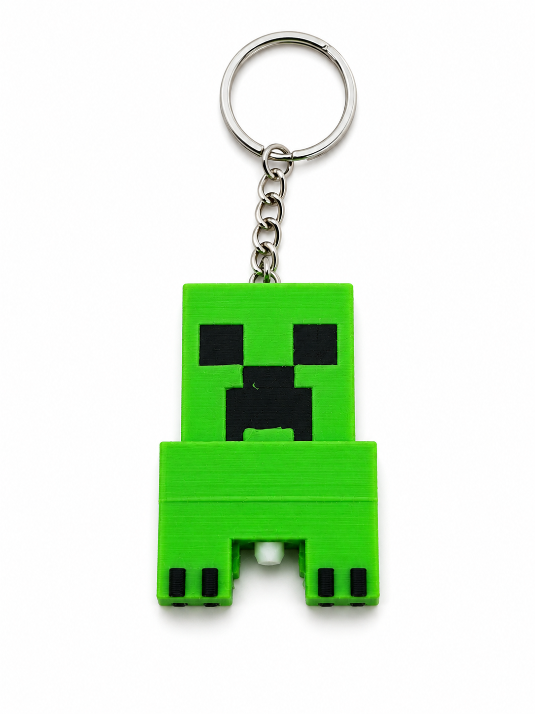 Creeper Clicker Keychain | 3D Printed Gaming Fidget Keyring | Pixel Monster Clicker Toy | Sensory Desk Toy | Gamer Gift | Backpack Charm | Handmade UK