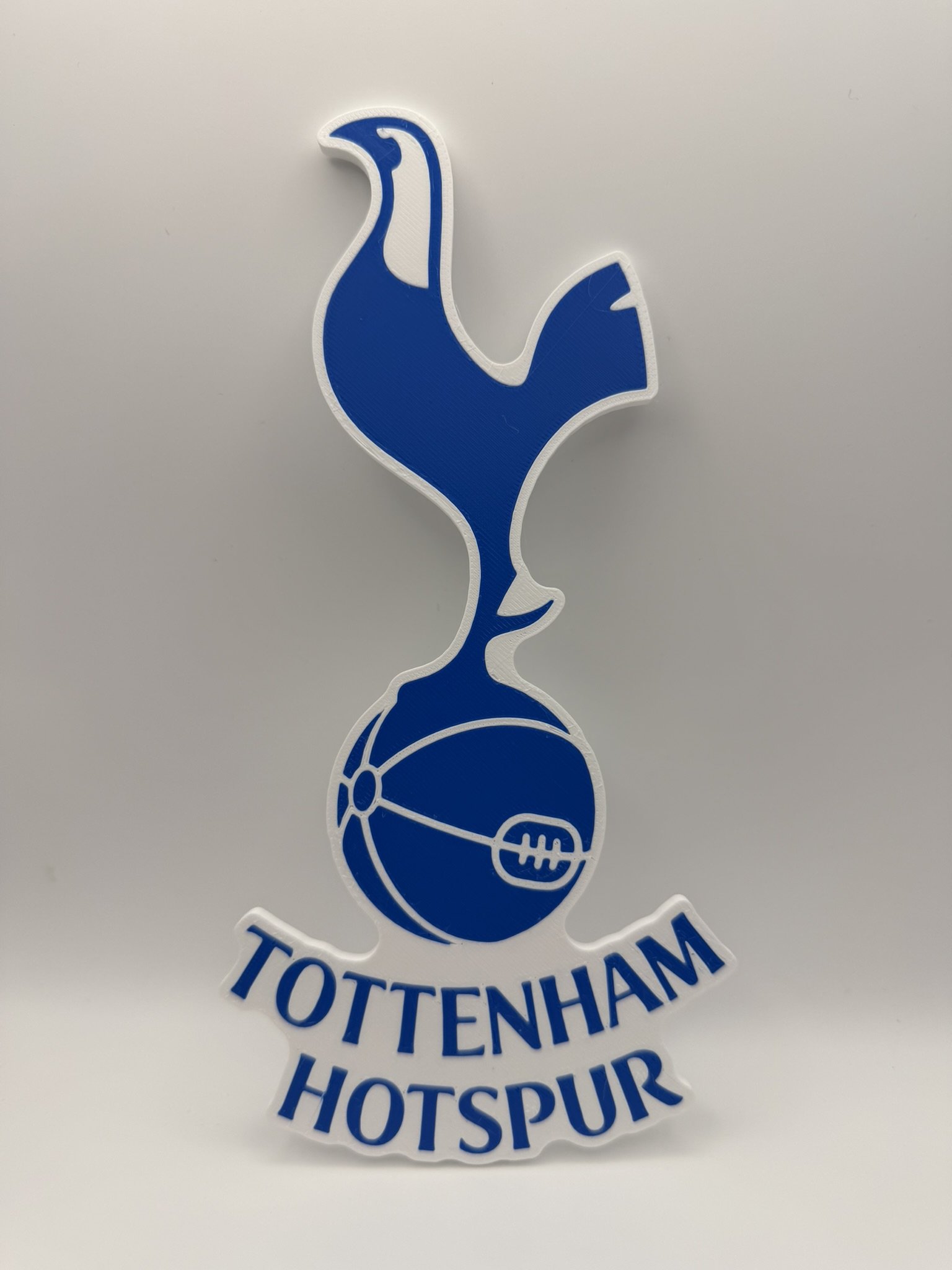 3D Printed Tottenham Hotspur Crest Wall Plaque | Football Club Badge | Fan Cave, Bedroom & Office Decor