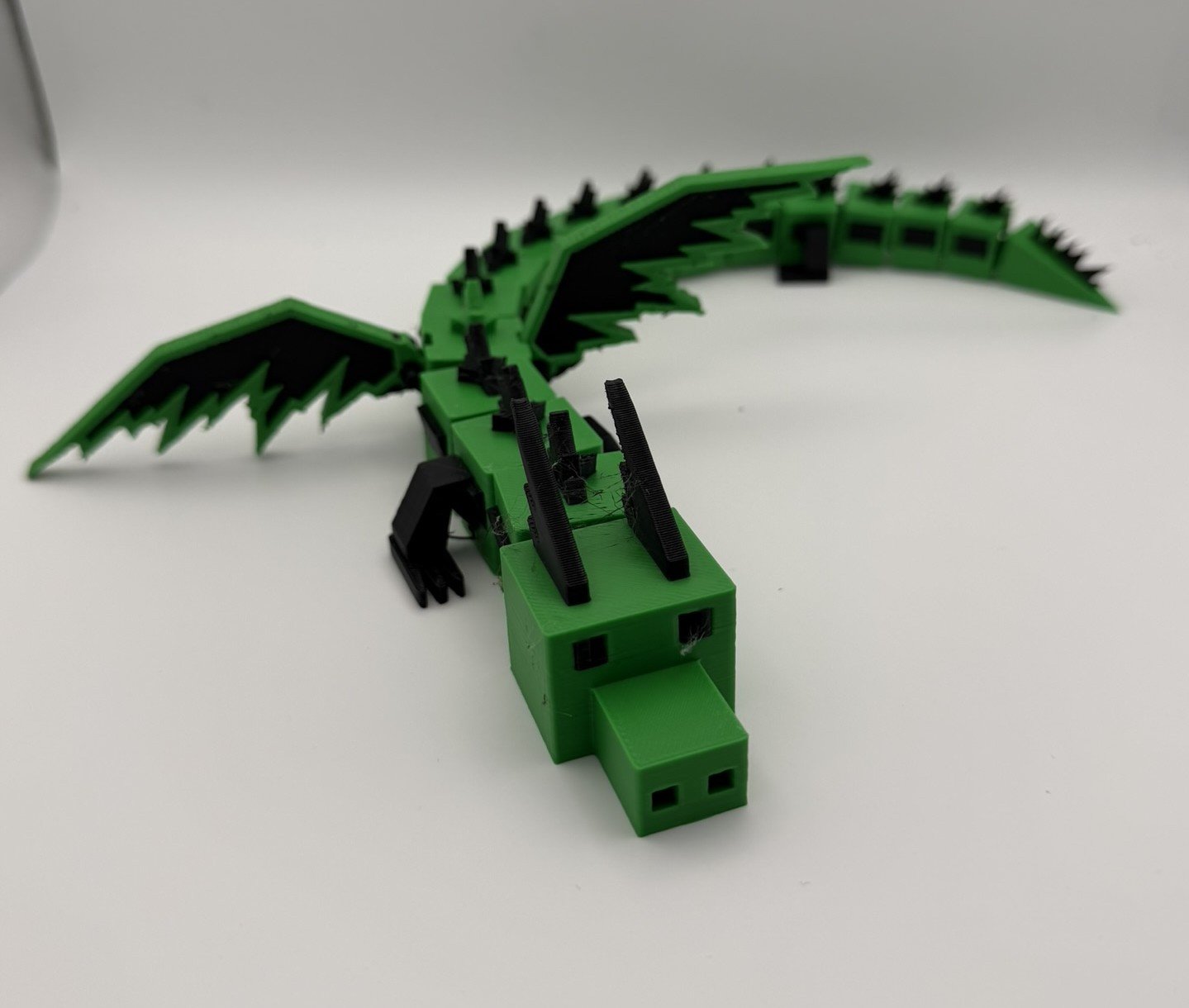 3D Printed Articulated Dragon | Flexi Flying Dragon Toy | Fantasy Collectible & Desk Companion