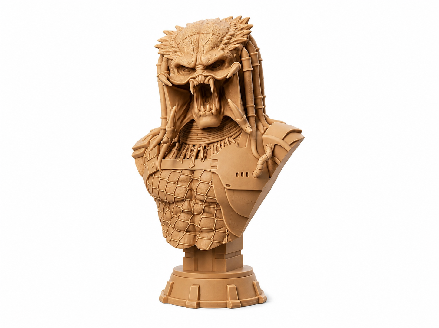 Predator Bust Statue | 3D Printed Sci-Fi Hunter Display | Alien Hunter Collectible | Desk Decor | Fan Gift