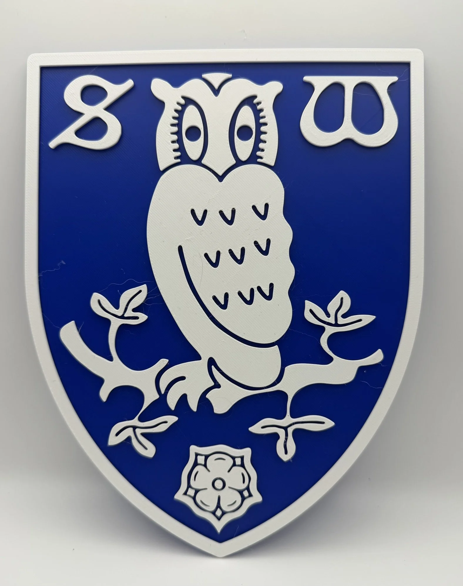 Sheffield Wednesday Crest Plaque | 3D Printed Football Fan Art