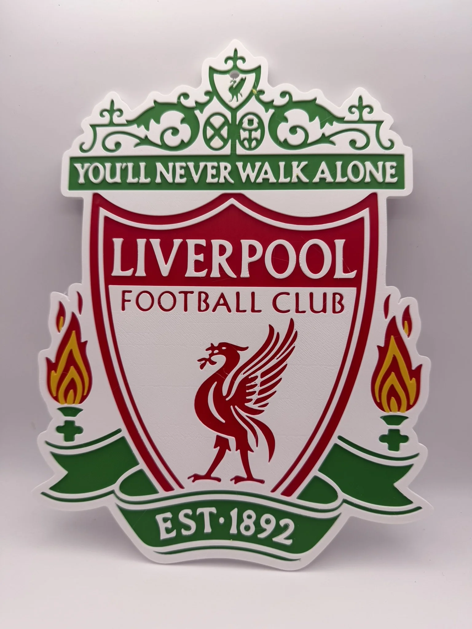 3D Printed Liverpool FC Crest Wall Plaque | Football Club Badge | Fan Cave, Bedroom & Office Decor