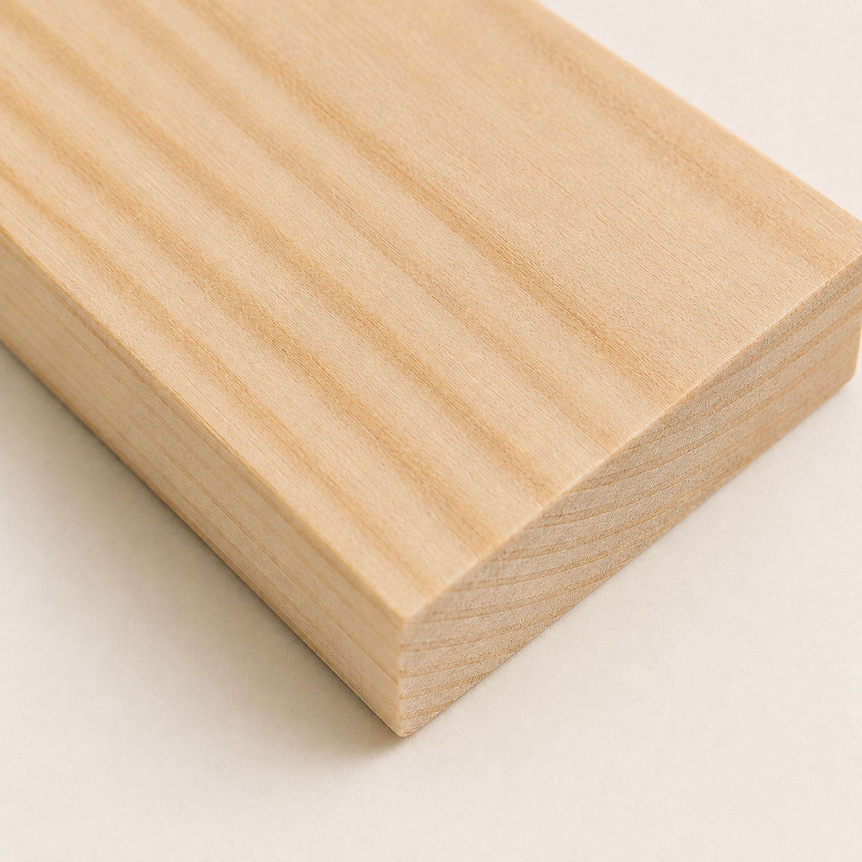 Sanded unfinished wood surface for a custom wine box.