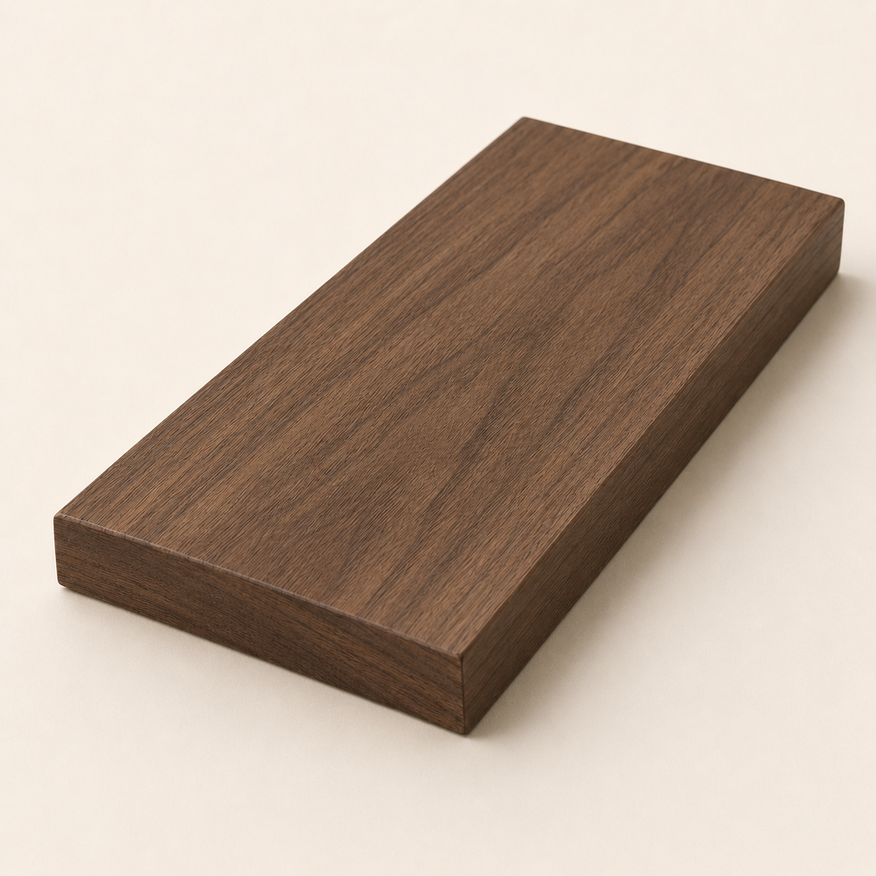North American walnut grain sample for custom wooden wine boxes.