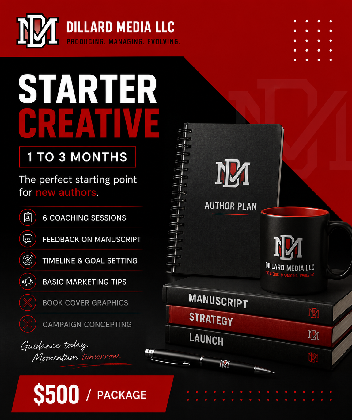 Starter Creative Package- $500