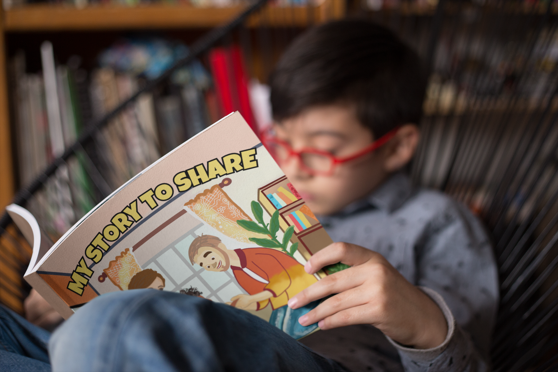 mockup-of-a-square-book-cover-read-by-a-boy-sitting-on-an-acapulco-chair-a19159.png