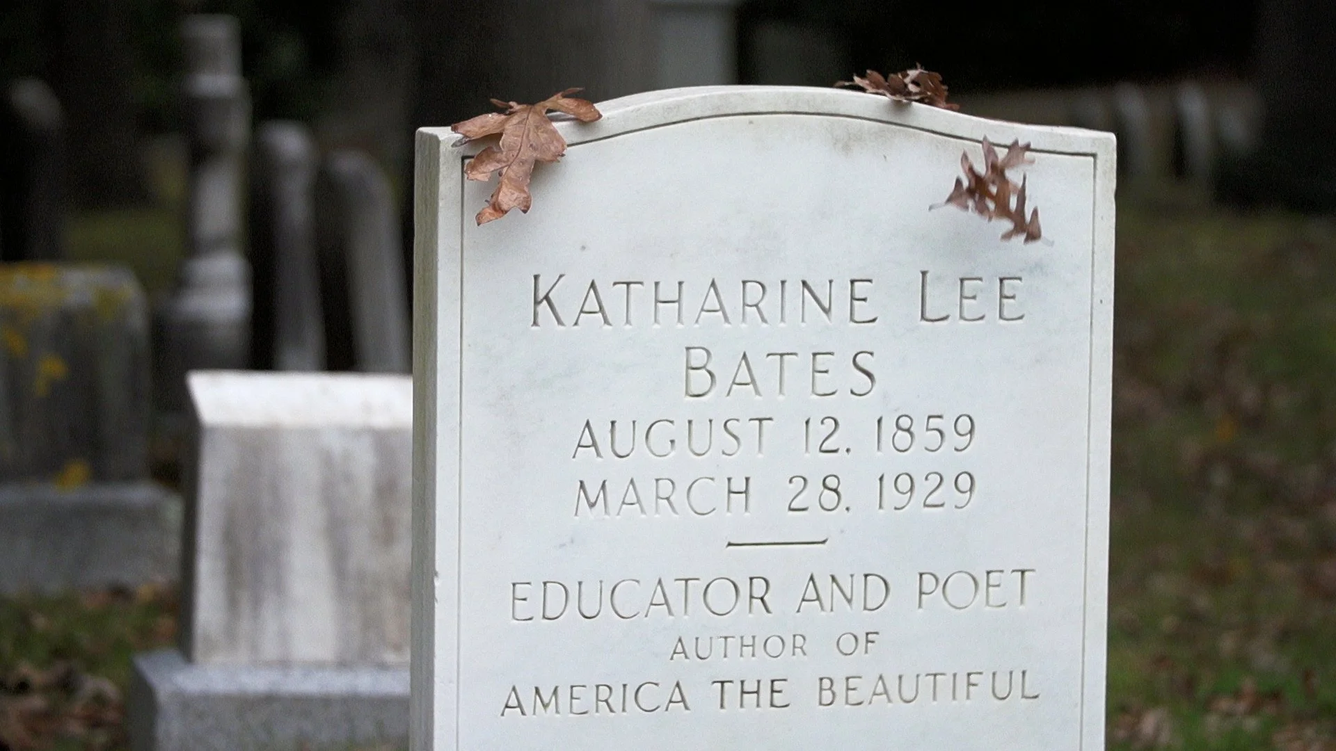 Katharine Lee Bates grave, Falmouth MA