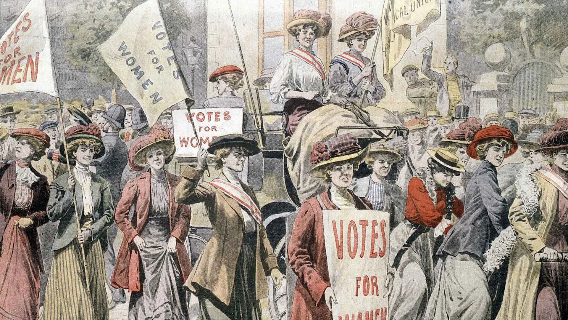Woman suffrage demonstration
