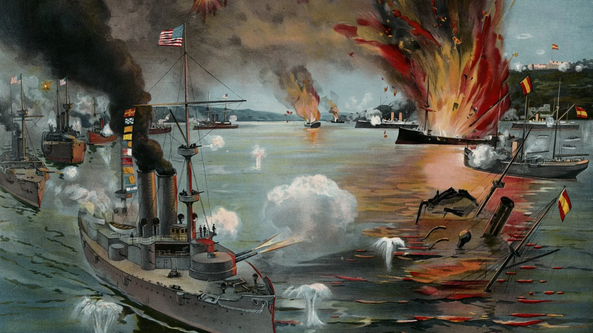 The Battle of Manila Bay, 1898