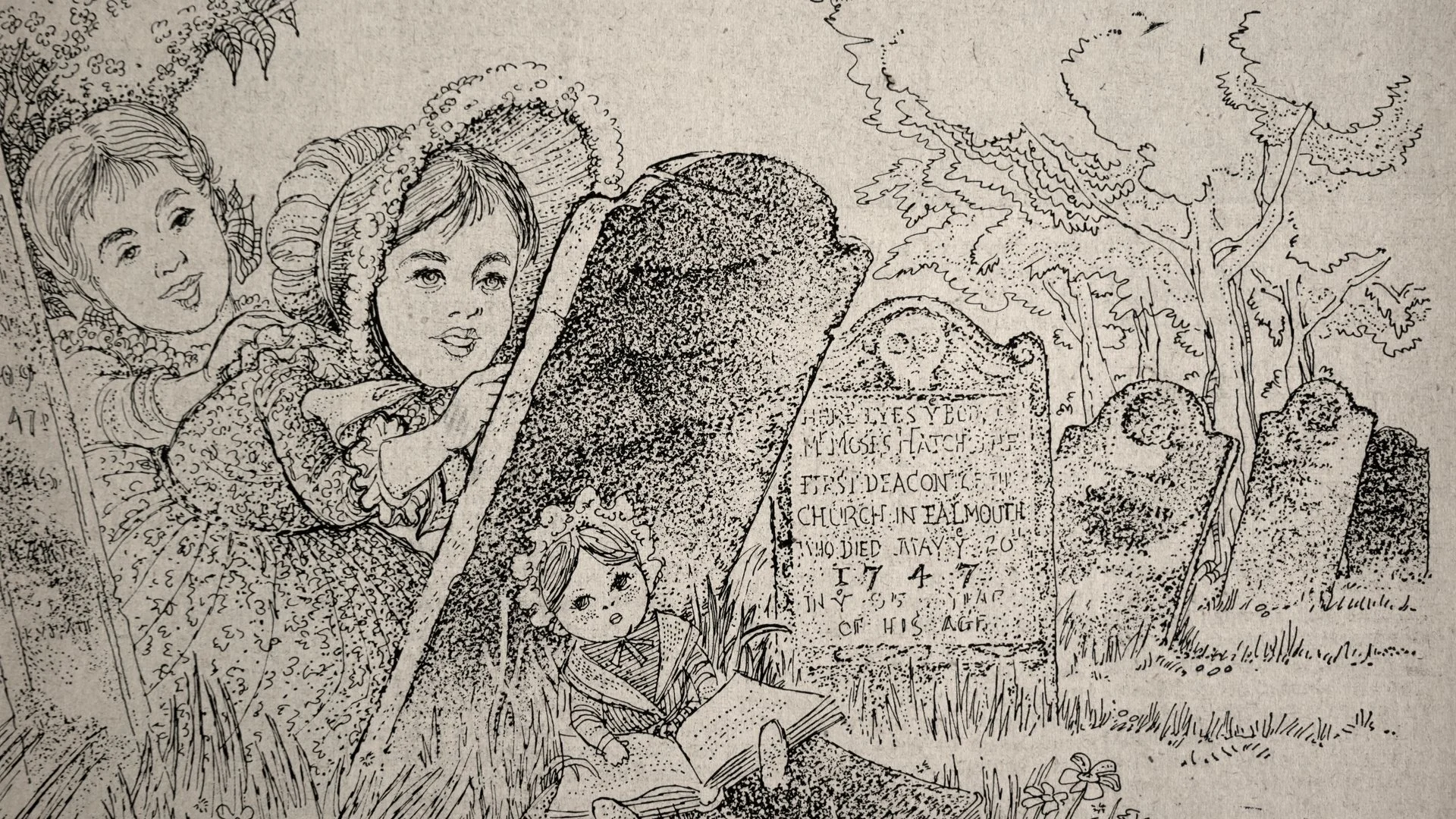 Bates and her friend Hattie Gifford, Falmouth