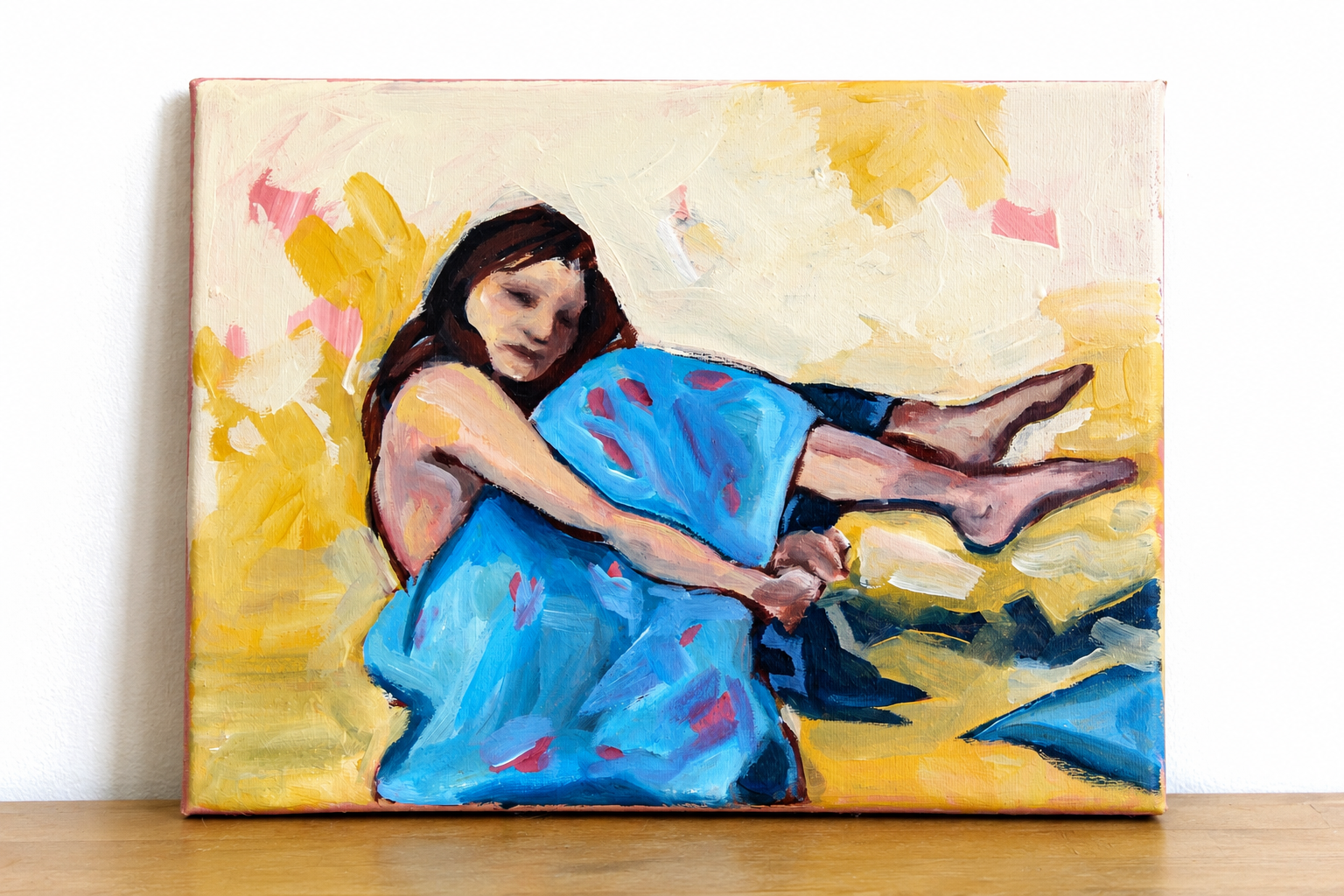 Mina,
Acrylic on canvas,
24cmx18cm,
2026,
Available
