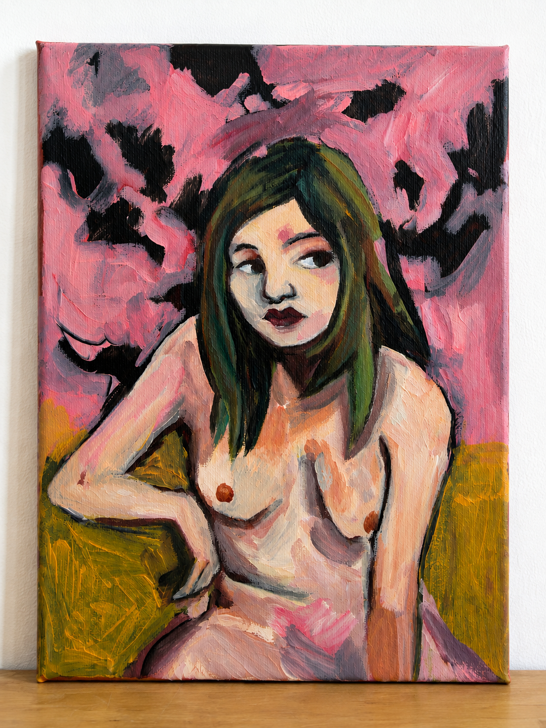 Pink Sky, Yellow earth,
Acrylic on canvas,
18cmx24cm,
2026,
Available