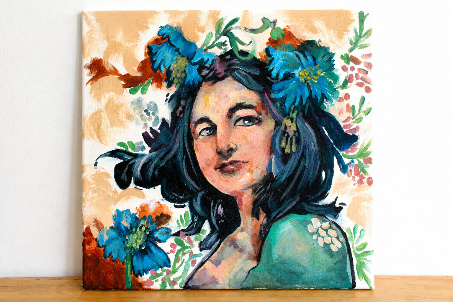 The last wildflower,
Acrylic on canvas,
40cmx40cm,
2026,
Available