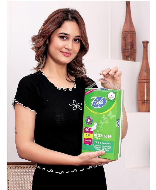 7 Soft Ultra Thin Cottony Care 40 Pads XXL, 320 mm