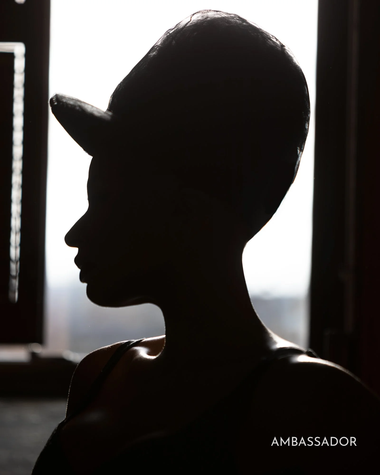 Silhouette of Lady Matt's profile from her interview in "AMBASSADOR" Digital Magazine.
