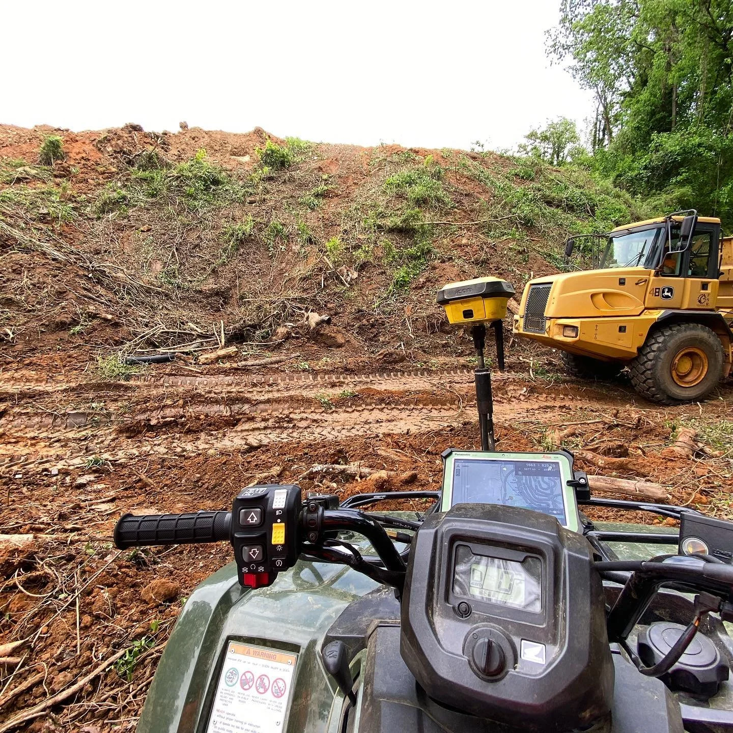When the topo on the drawings are wrong, you create your own. 

#FSR #FSRHomes #Construction #HeavyEquipment #SiteDevelopment #DirtMovers #Excavation #ExcavationSite #SubGrade #Grading #DirtMovers #WeBuildGeorgia #Utilities #Topo #Surveying #Leica #L