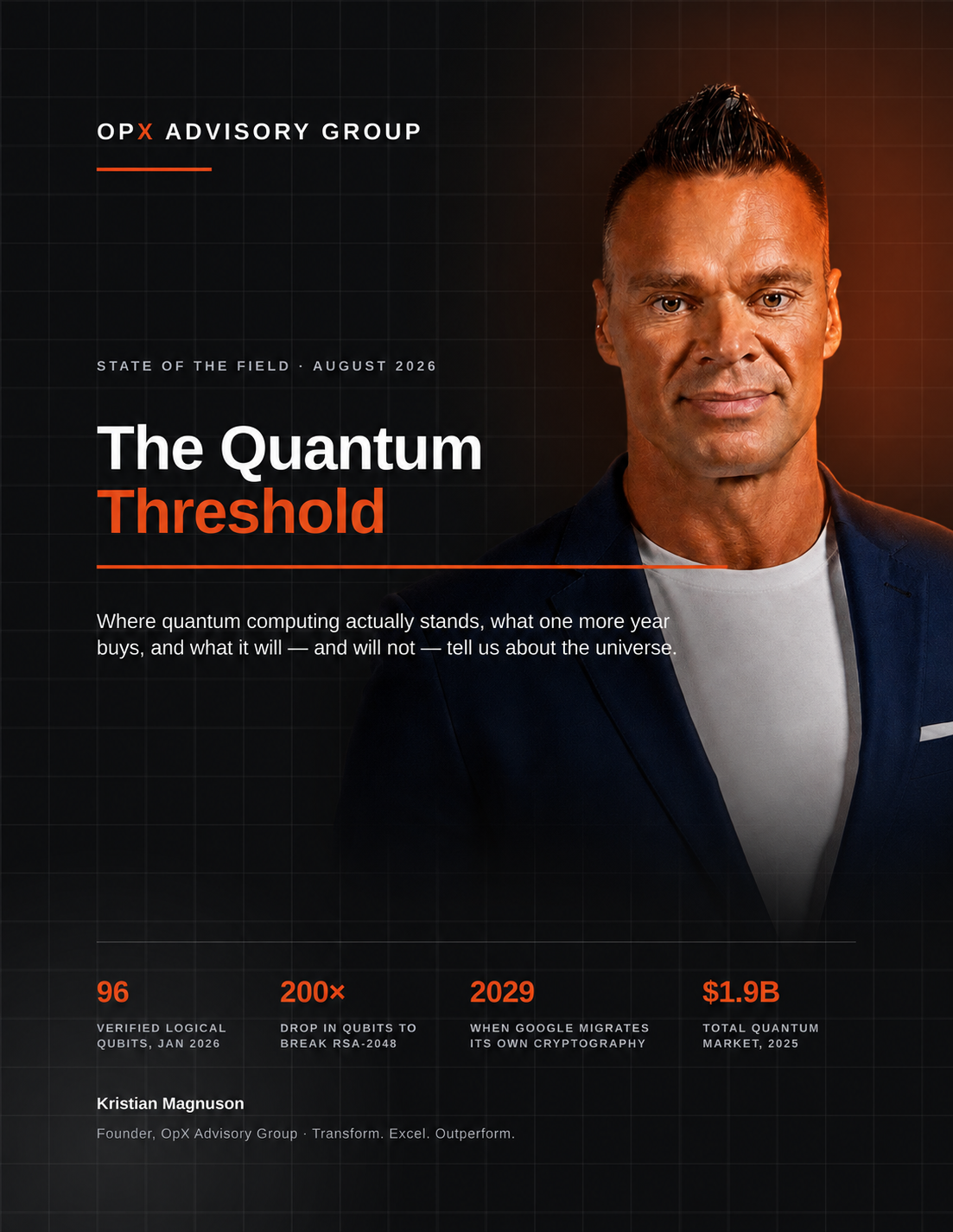 Book cover for The Quantum Threshold by Kristian Michael Magnuson