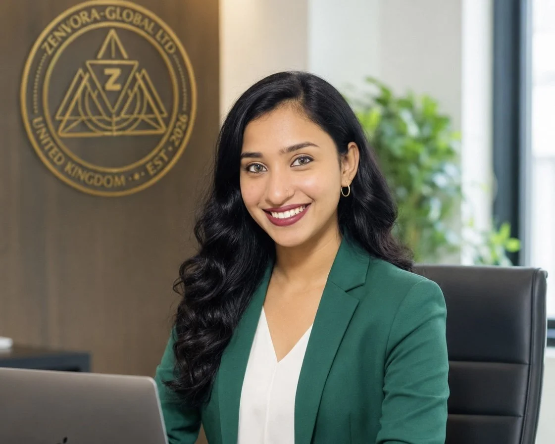 Anjitha Manoj Co Founder and Director of Zenvora Global LTD